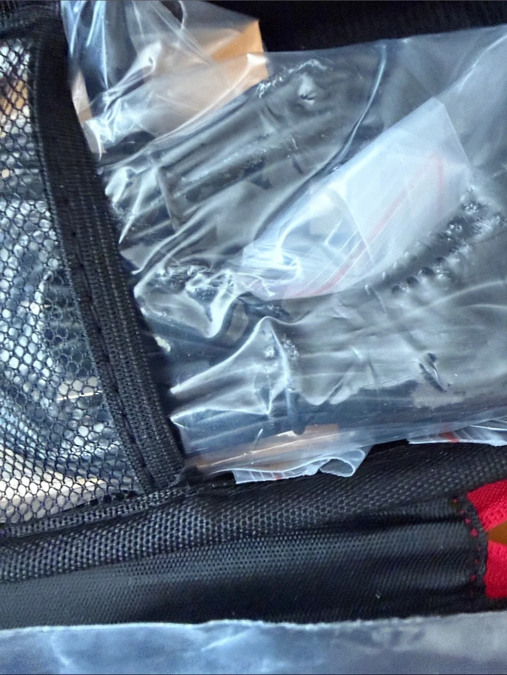Supreme Black Toiletry Case with Red Logo